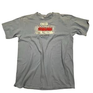 Vintage Bar Harbor Lobster‎ Graphic Tee Who Farted Humor Tourist Shirt Men XL`